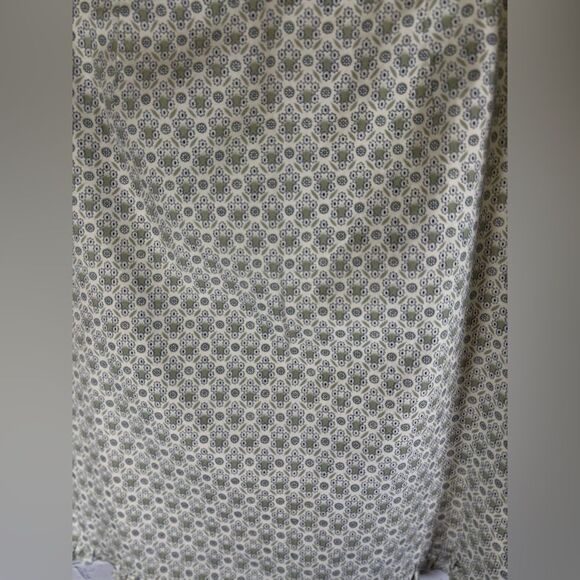 J Crew Blue Green Ditsy Print Cotton Casual Minimalist Ruffle Hem Mini Skirt 6 - Picture 2 of 8